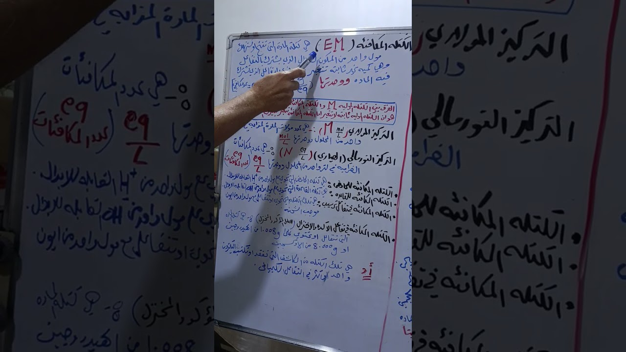 فصل سادس ..شرحيات تحليل حجمي ...الاستاذ قاسم محمد احمد ... ثانوية ابي الخصيب الاهليه للبنين والبنات