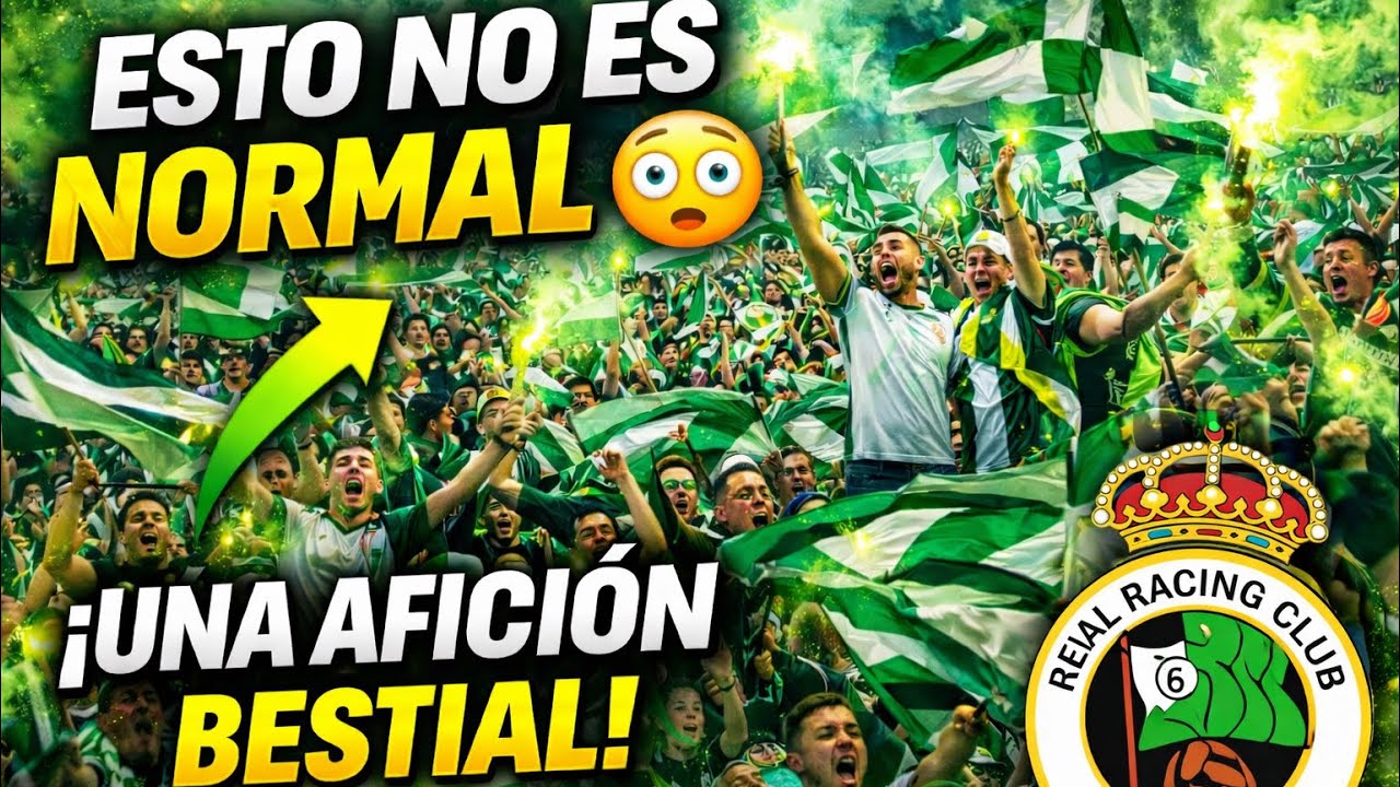 😨Esto NO es normal&hellip; La brutal afici&oacute;n del Racing de Santander que est&aacute; sorprendiendo a Espa&ntilde;a