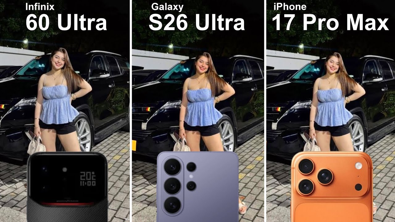 Infinix Note 60 Ultra vs Galaxy S26 Ultra vs iPhone 17 Pro Max Camera Test Comparison 