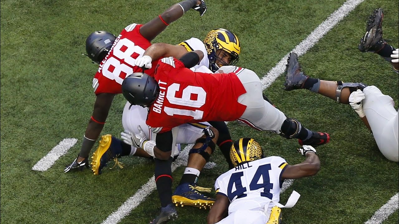 JT Barrett&rsquo;s Controversial First Down 2016 Michigan at Ohio State (4K)