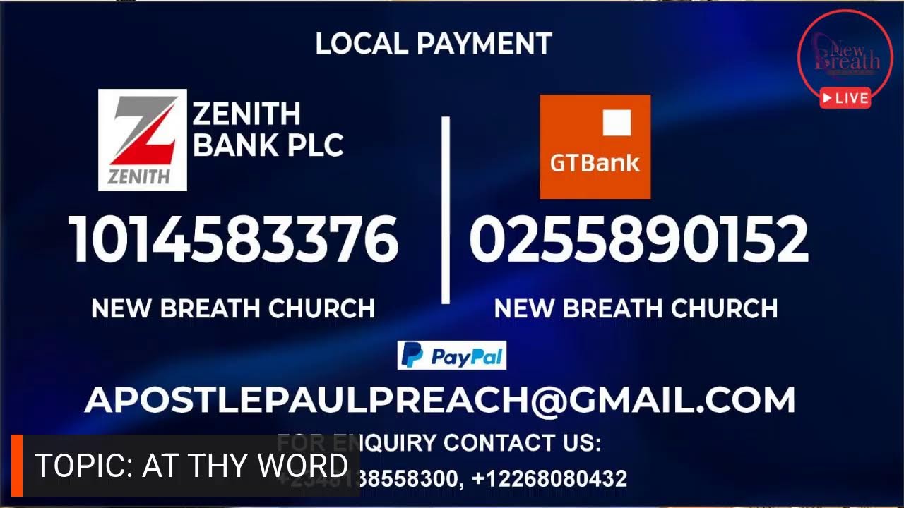 SUNDAY ONLINE WORSHIP SERVICE 22ND FEB. 2026