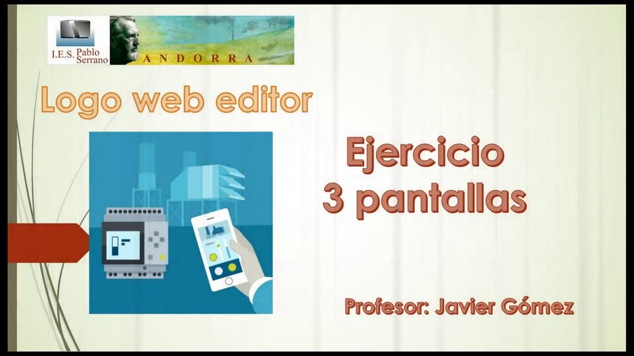 Logo Web Editor. Navegar entre diferentes pantallas