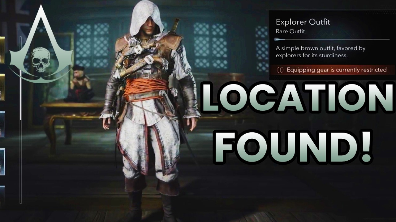 *NEW* AC Black Flag Resynced Explorer Outfit Underwater Chest LOCATION!