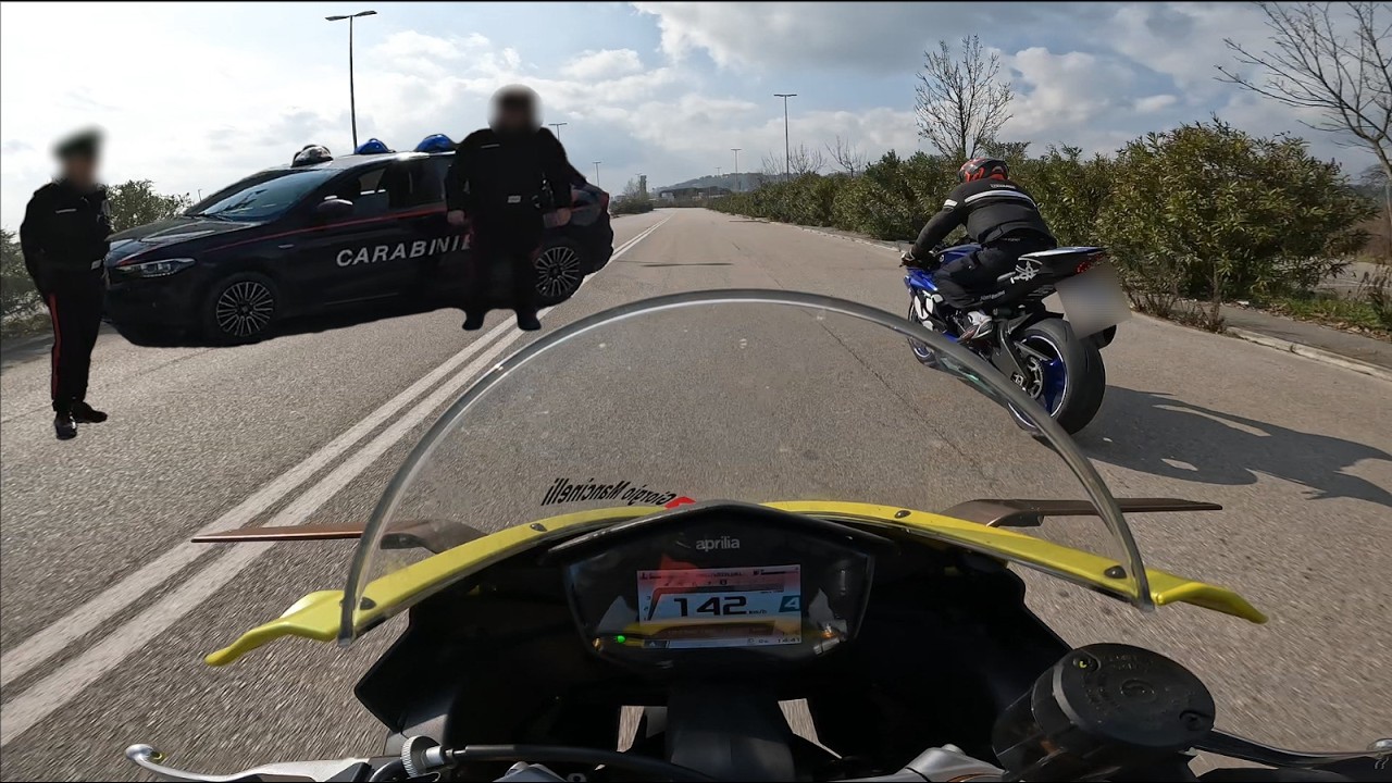 2 COGLION* con 2 MOTO SPORTIVE #yamahar6 #apriliars660