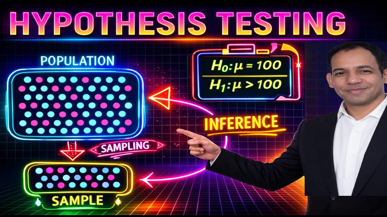 Hypothesis Testing Made Clear  | Concepts, Assumptions, Errors, and Real Applications| CS1 HT Part1