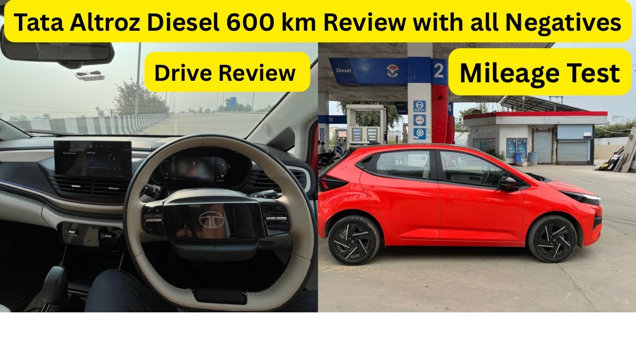Tata Altroz Diesel Drive Review with All Negatives | Real Mileage, Performance & Comfort Test