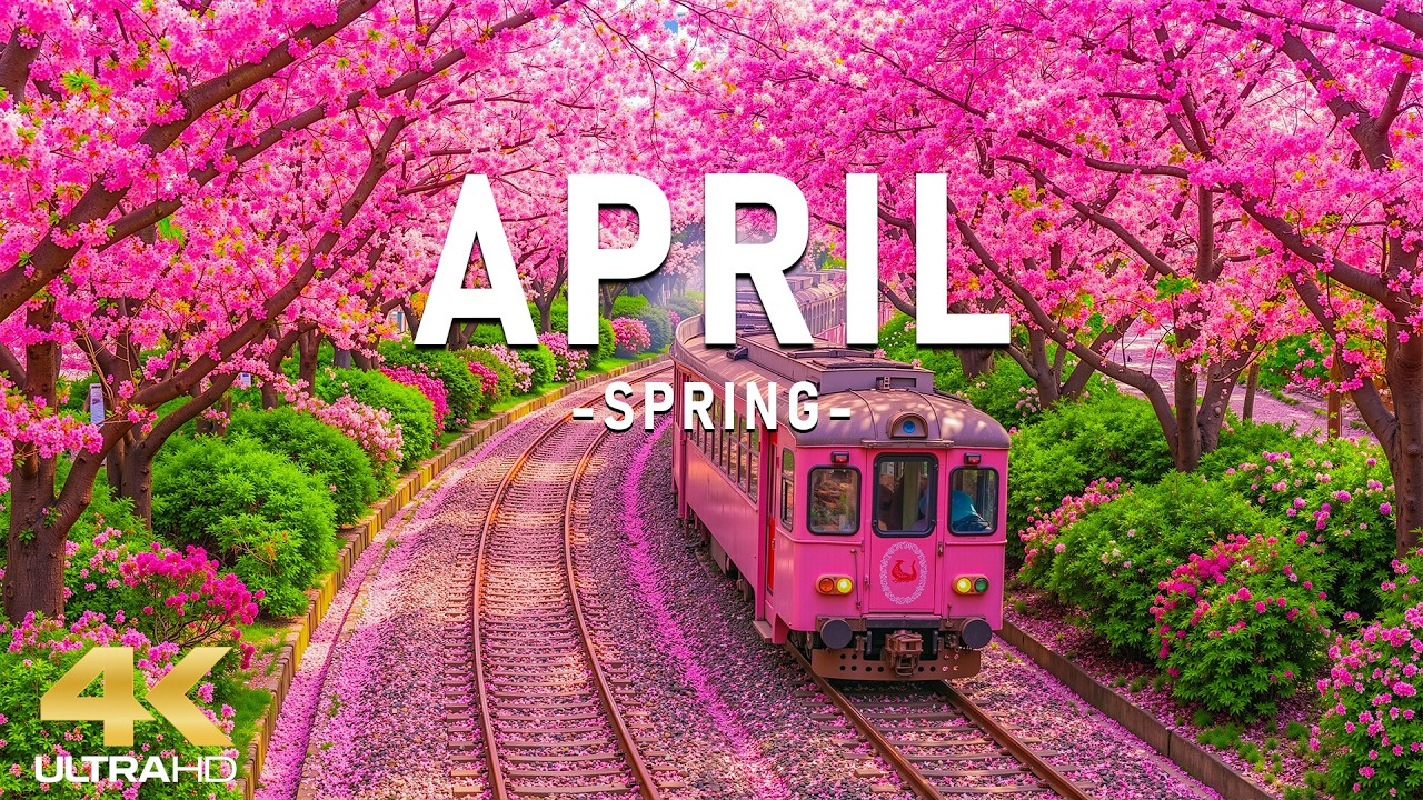 Spring in April 4K &ndash; The Peak Bloom Season 2026 🌸 Cherry Blossoms, Lavender Hills & Colorful Nature