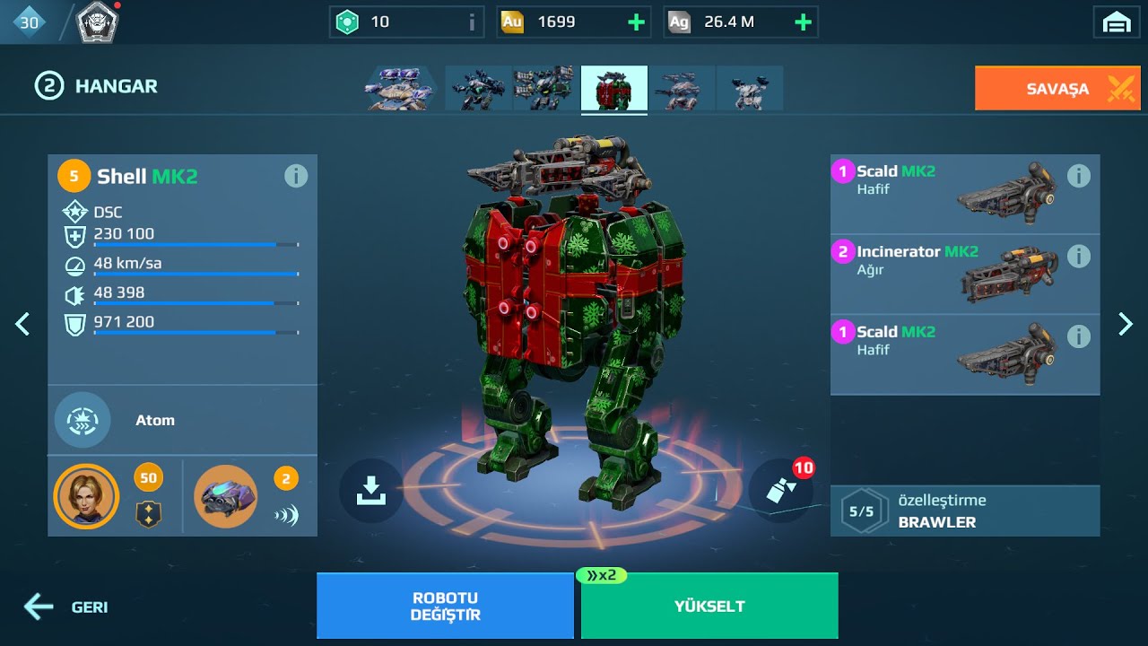 War Robots Best shell setup (eski kombinleri yaşatmaya devam ediyoruz)