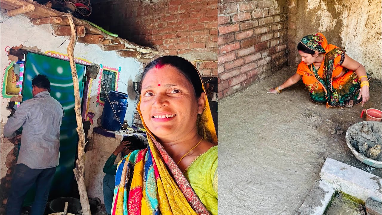 शुरू हो गई रसोई की तोड़ फोड़🤷देखो कैसे नए तरीके से बनानें जा रहे हैं मिट्टी की रसोई