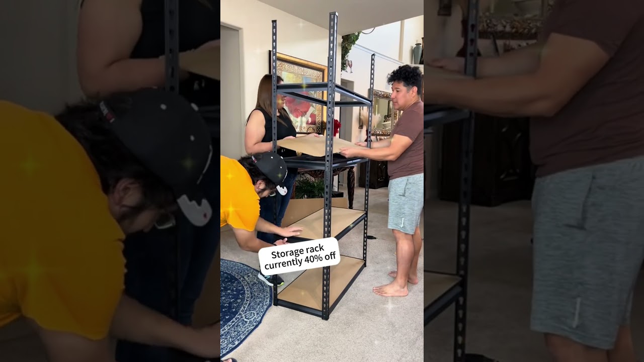 Garage looking like a mess? This 5-tier shelf fixed it fast #shorts