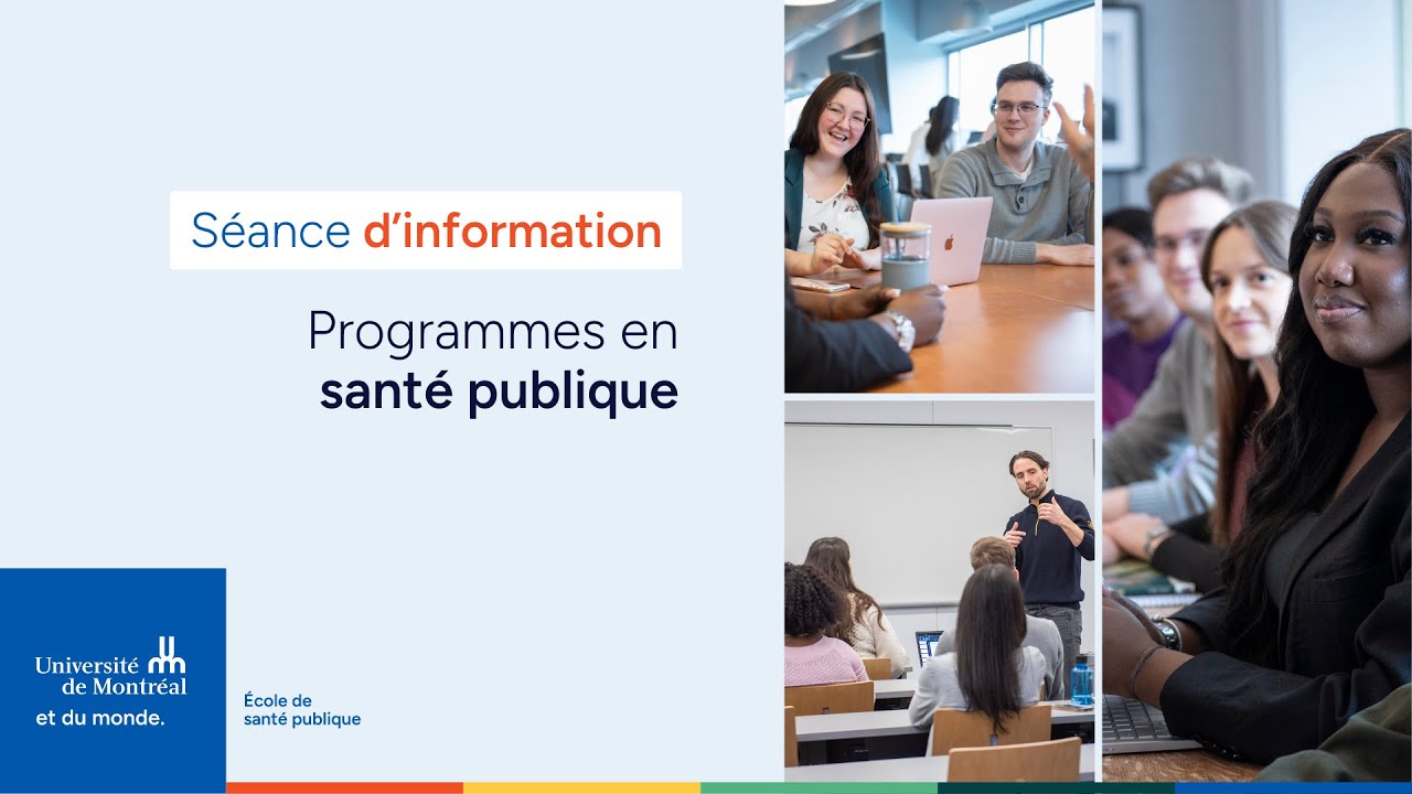 Étudier en santé publique | Séance d'information