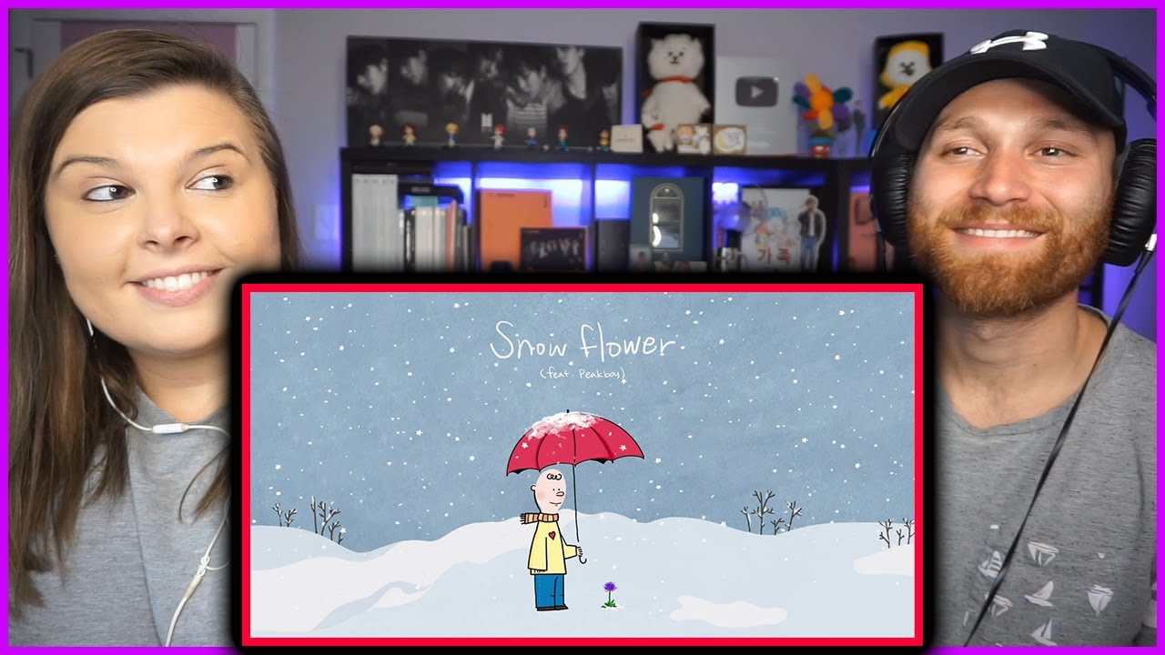 Snow Flower (feat. Peakboy) by V BTS REACTION | HERE TO MELT YOUR BLUE AND GREY