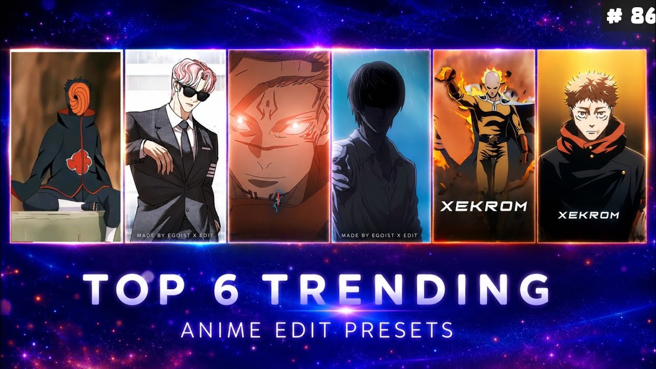 +6 AE LIKE TRENDING ANIME EDITS PRESETS #86 [XML+ALIGHT LINK+QR CODE] | ALIGHT MOTION 📲