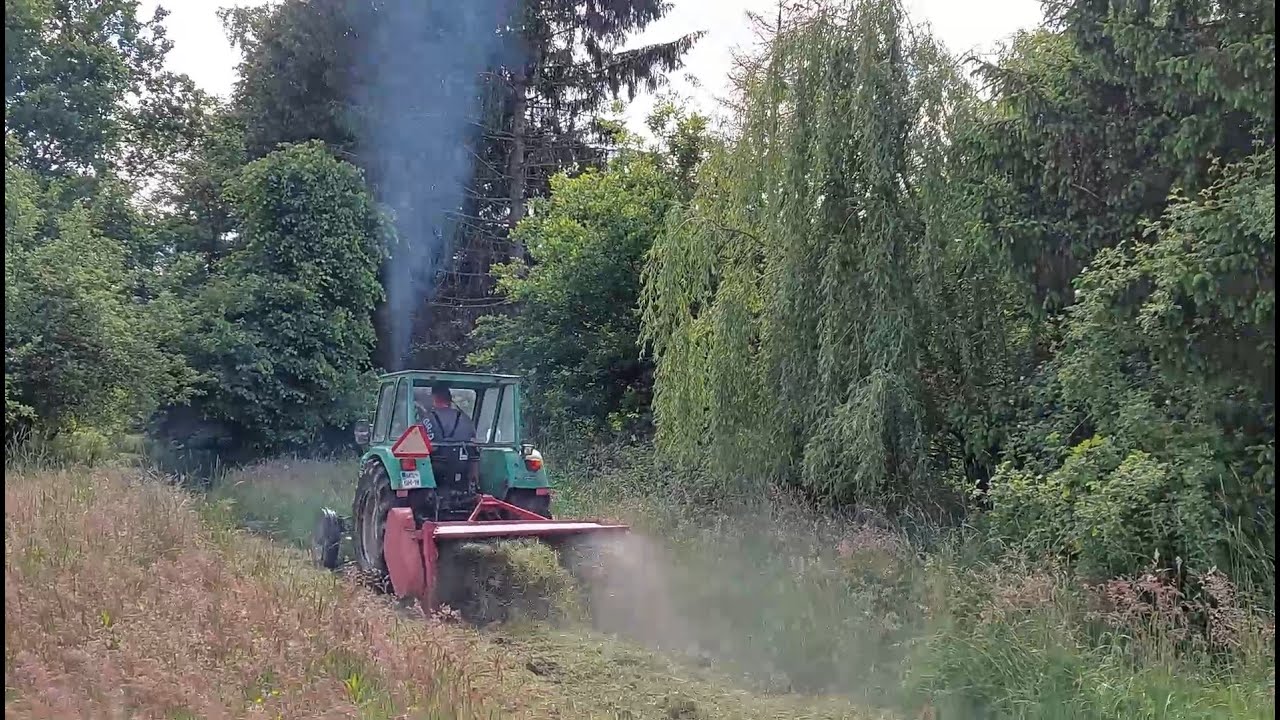 Deutz Torpedo 6006s mit Taarup Mulcher am Mulchen. SOUND!