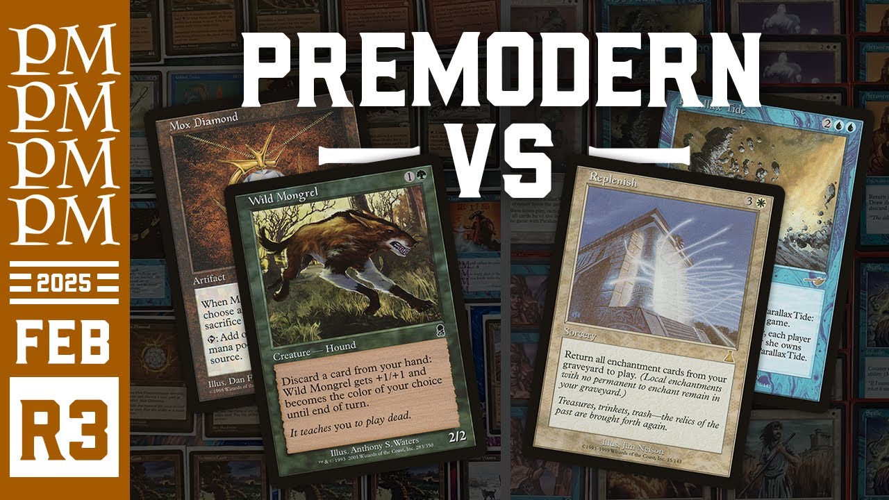 5C Madness против Replenish — Раунд 3 — Турнир Premodern MTG в феврале 2025 г.
