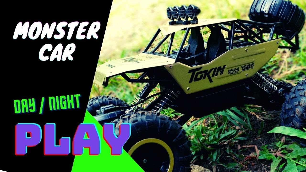 Monster Car - TOKIN RC CAR Review - 4x4 - Remote Controlled Monster truck - Play with Tenash