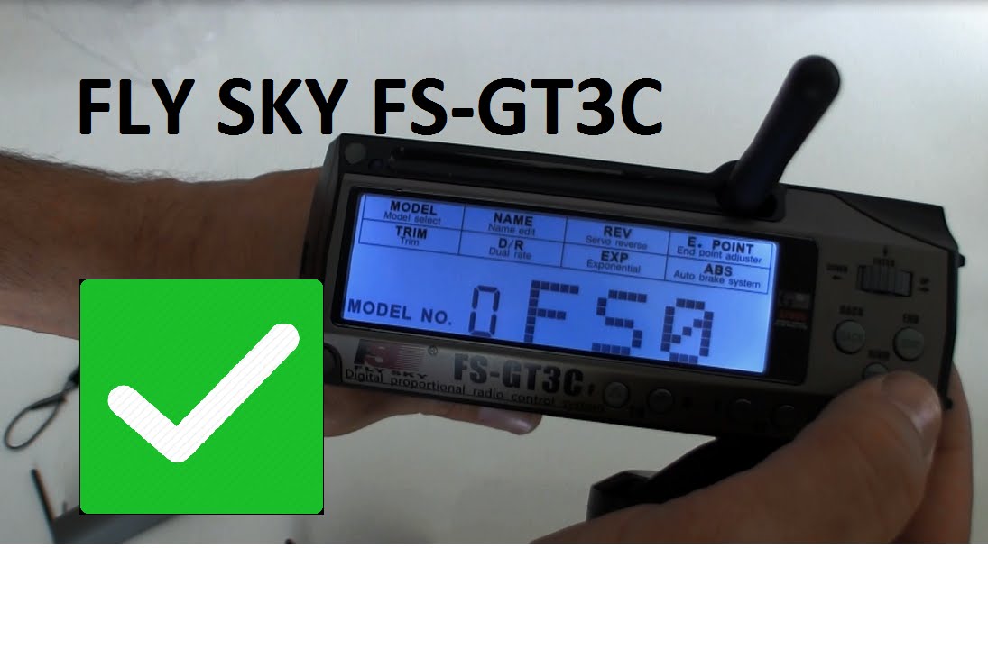 FlySky FS-GT3C test 3CH 2.4 GHz