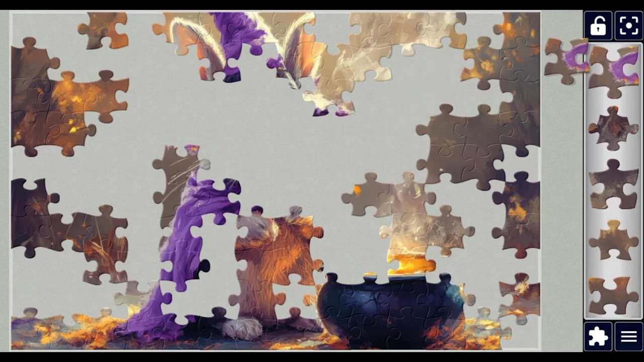 Rabbit in Purple Witch Hat & Cape🐰🐰 