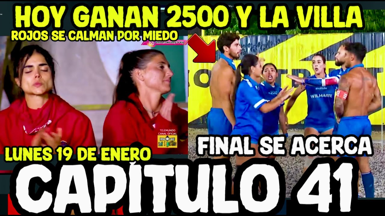 Hoy EN EXATLON ESTADOS UNIDOS  CAPÍTULO 41 lunes 19 DE ENERO HOY GANA 2500 Y LA VILLA