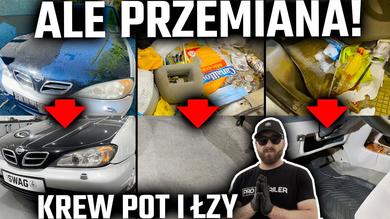 Tak brudnego auta dawno nie widziałeś!  ✖  METAMORFOZA GRUZA NISSAN PRIMERA │ PROJEKT Swag Detailing
