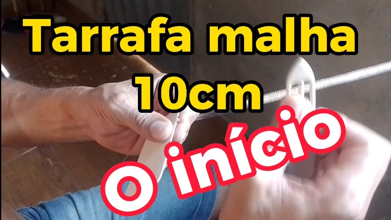Tarrafa malha 10cm, o início! #howtomake #tarrafa #dicas