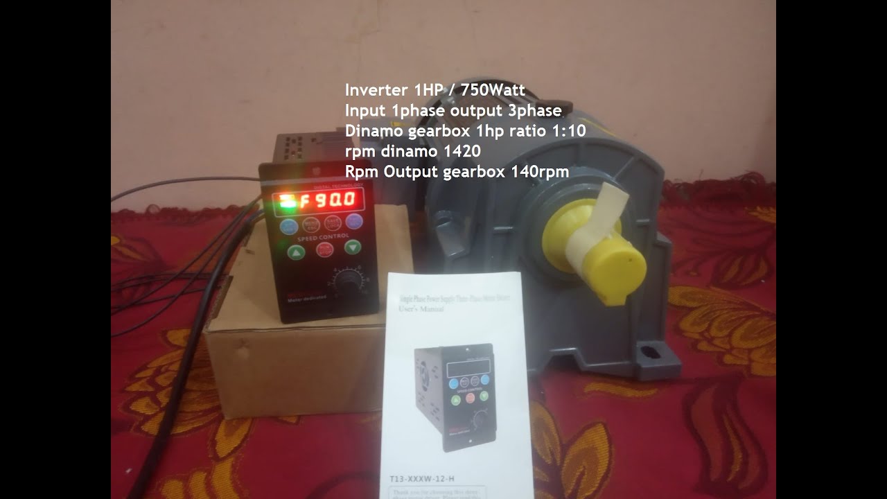 Parameter setting inverter China T13 750Watt