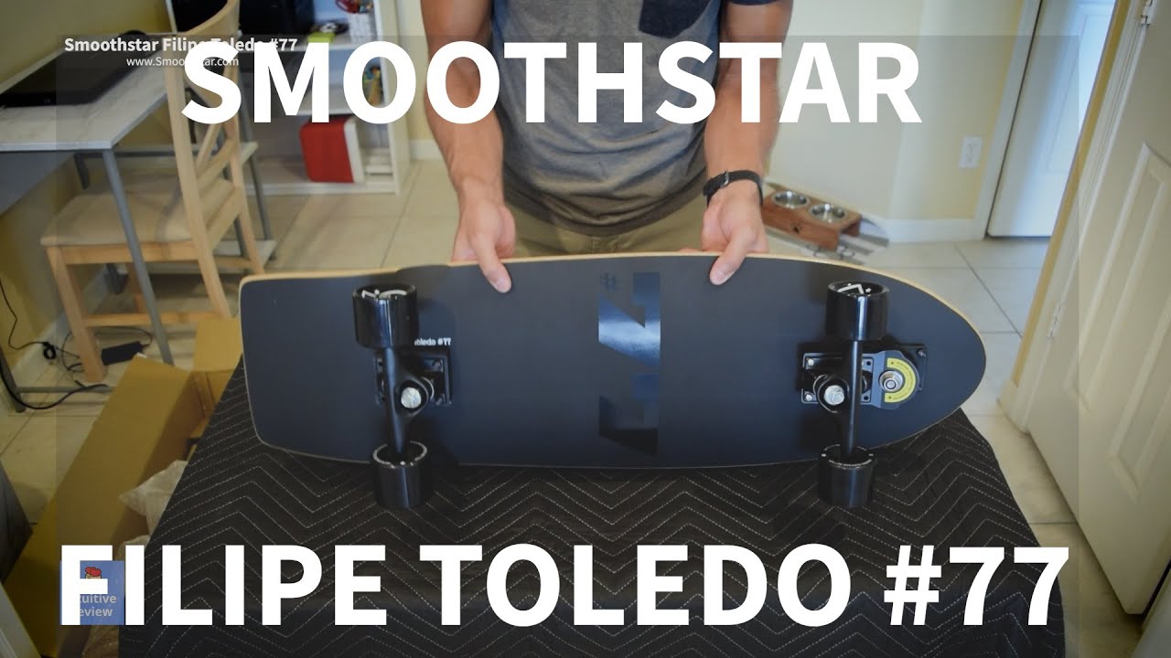 Smoothstar Filipe Toledo #77 Surfskate UNBOXING First Impressions Riding Surfer Skateboard