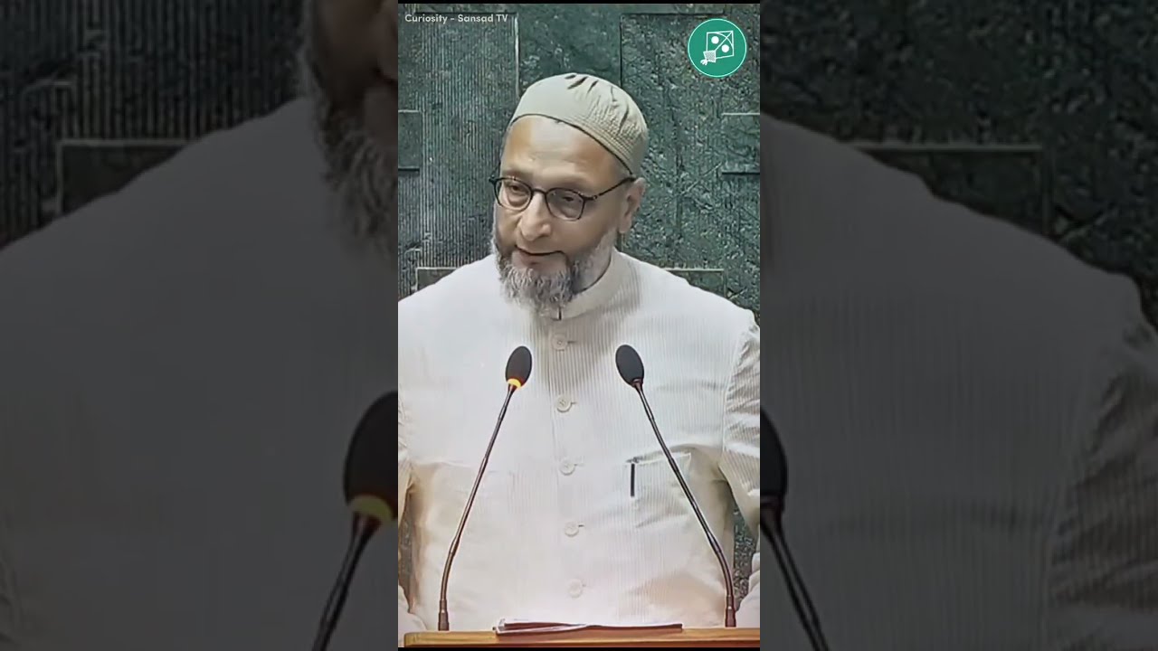 'Jai Bhim, Jai Palestine' || Asaduddin Owaisi  taking oath as Lok Sabha MP.