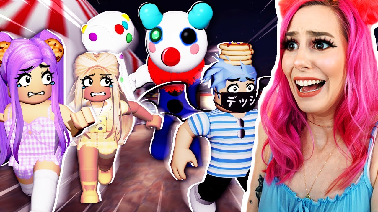 We spent the night at a HAUNTED carnival...Piggy was there! Roblox Piggy Carnival!