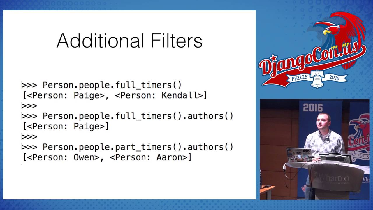 DjangoCon US 2016 - Mighty Model Managers by Shawn Inman