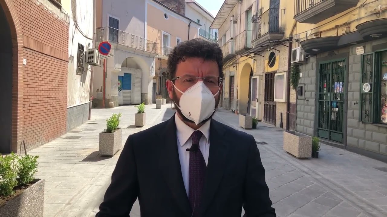 Acerra (NA) - Lettieri: Terminati i lavori di riqualificazione di via Roma (28.04.21)