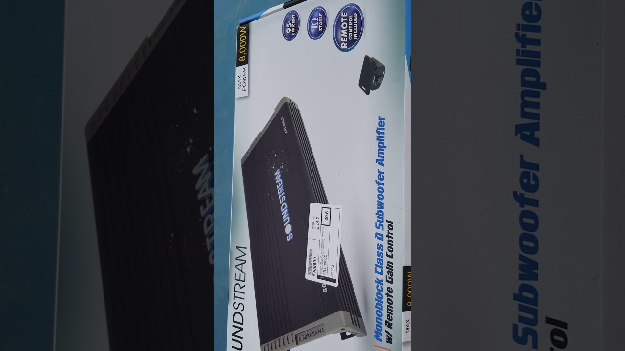 L7 kickers on Soundstream 8,000D amp