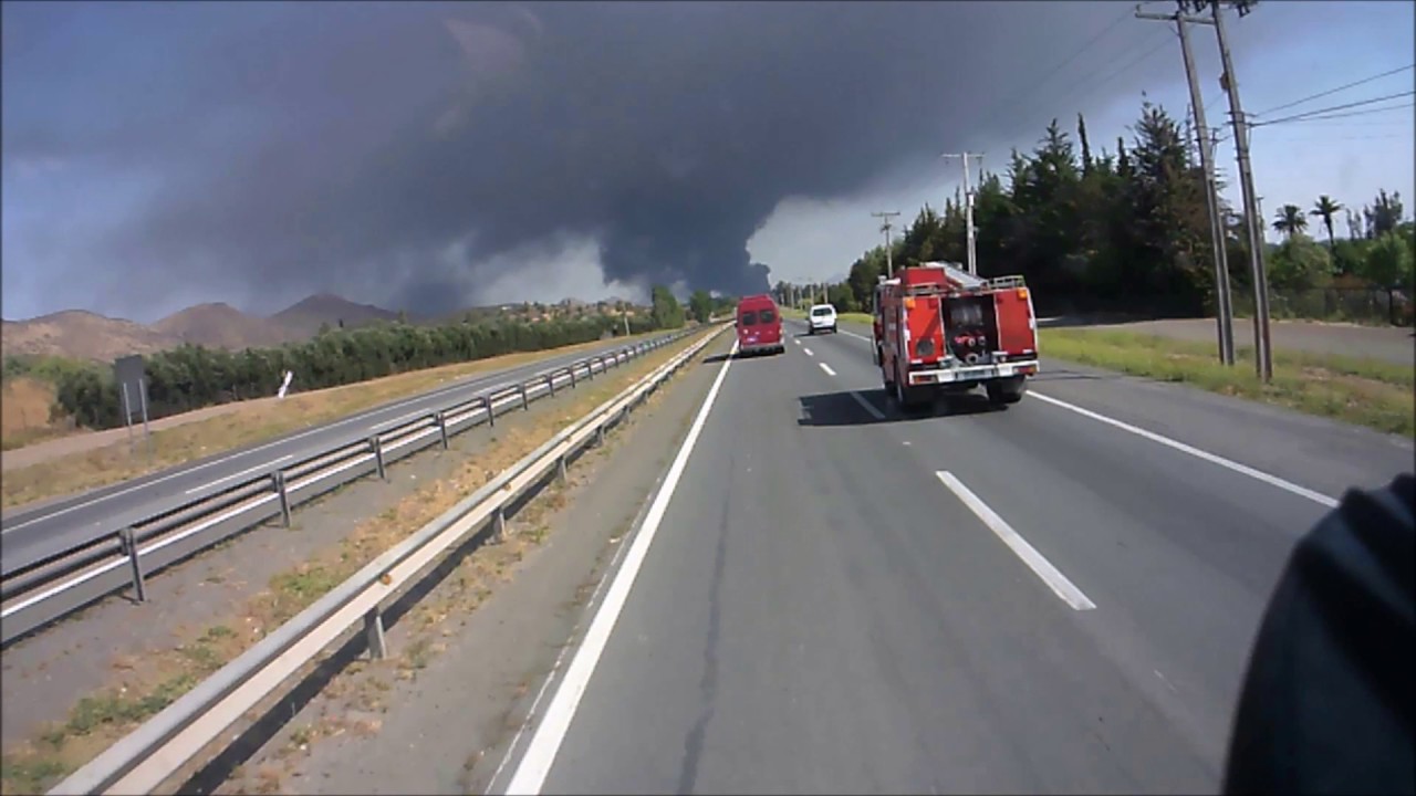 BOMBEROS TILTIL, apoyo a incendio (CB COLINA-LAMPA)