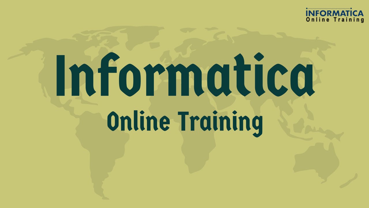 Informatica Online Training | Informatica Video Tutorials