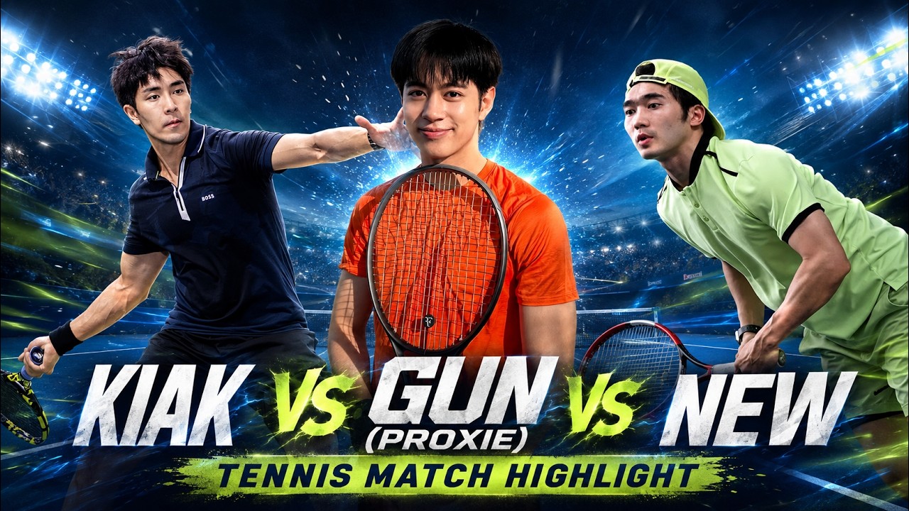 KIAK VS GUN (Proxie) VS NEW [Tennis Match Highlight]  Ace of Clubs Bangkok
