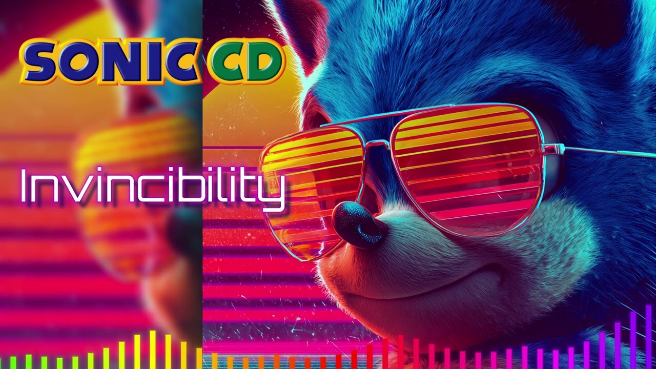 Sonic the Hedgehog ~  Invincibility ~ OST 80s Synthwave ~ Electro Pop Version ~ Sonic CD ~