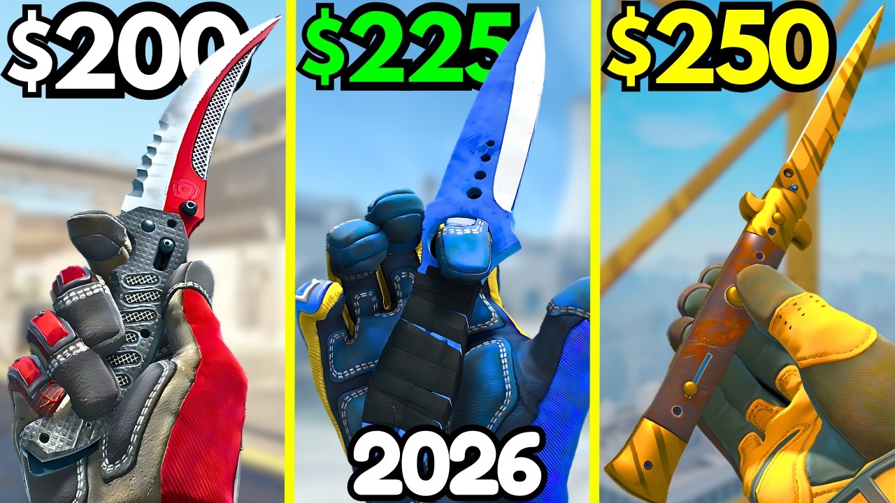 The BEST BUDGET Knives Under $250 in 2026 (CS2 Cheap Knife Skins)