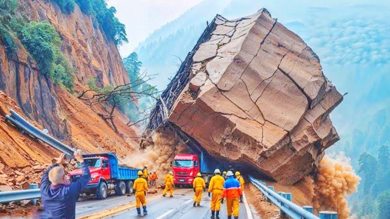 Real Footage of China Bridge Collapse! Guizhou Flood Disaster