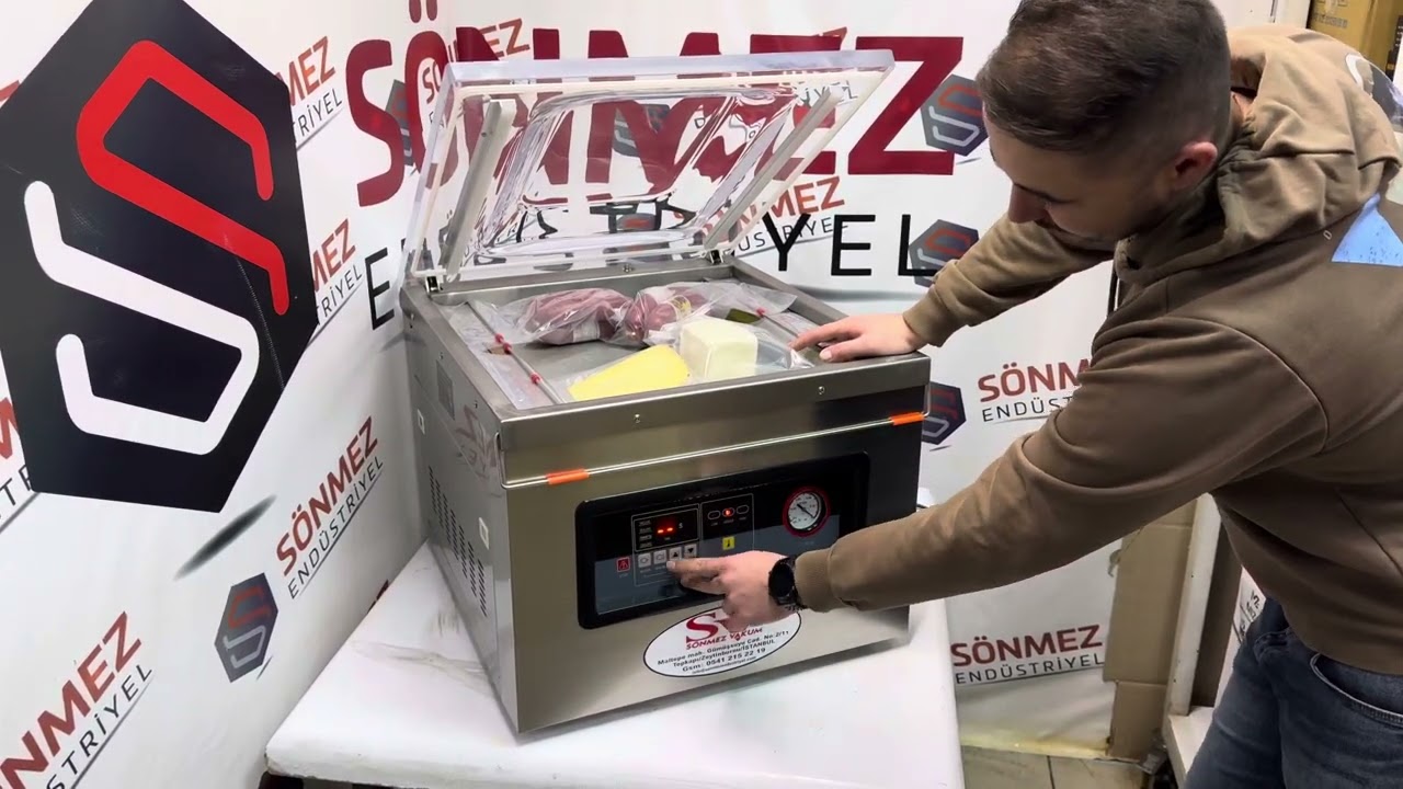 Sönmez Vakum 51 Cm Çift Çene Gıda Vakum Makinesi Kasap Et Vakum Makinası