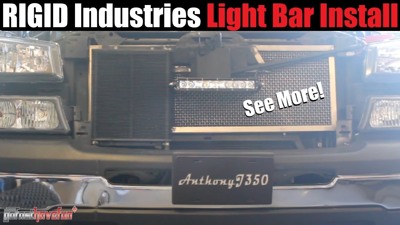 Builds: Silverado Rigid Industries Light Install and Demo (SR Series light bar) | AnthonyJ350