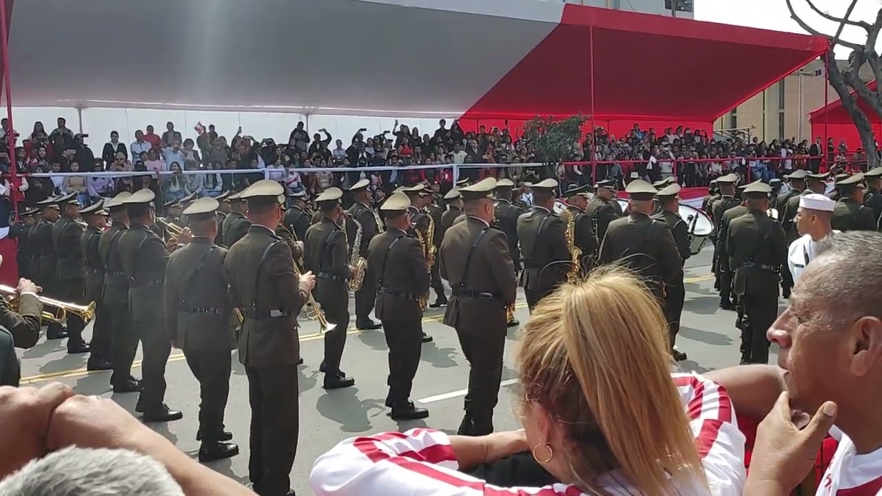 Banda del Ejército peruano Parada militar 2023