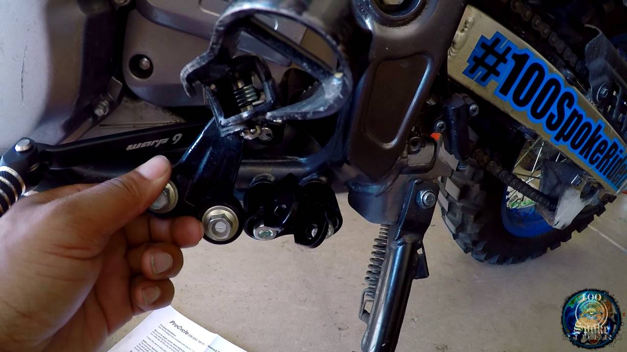 Installing Warp 9 Shifter Lever on my Suzuki DR650