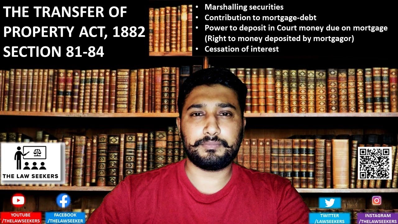 THE TRANSFER OF PROPERTY ACT, 1882 SECTION 81-84 | संपत्ति-अंतरण अधिनियम, 1882 धारा 81-84