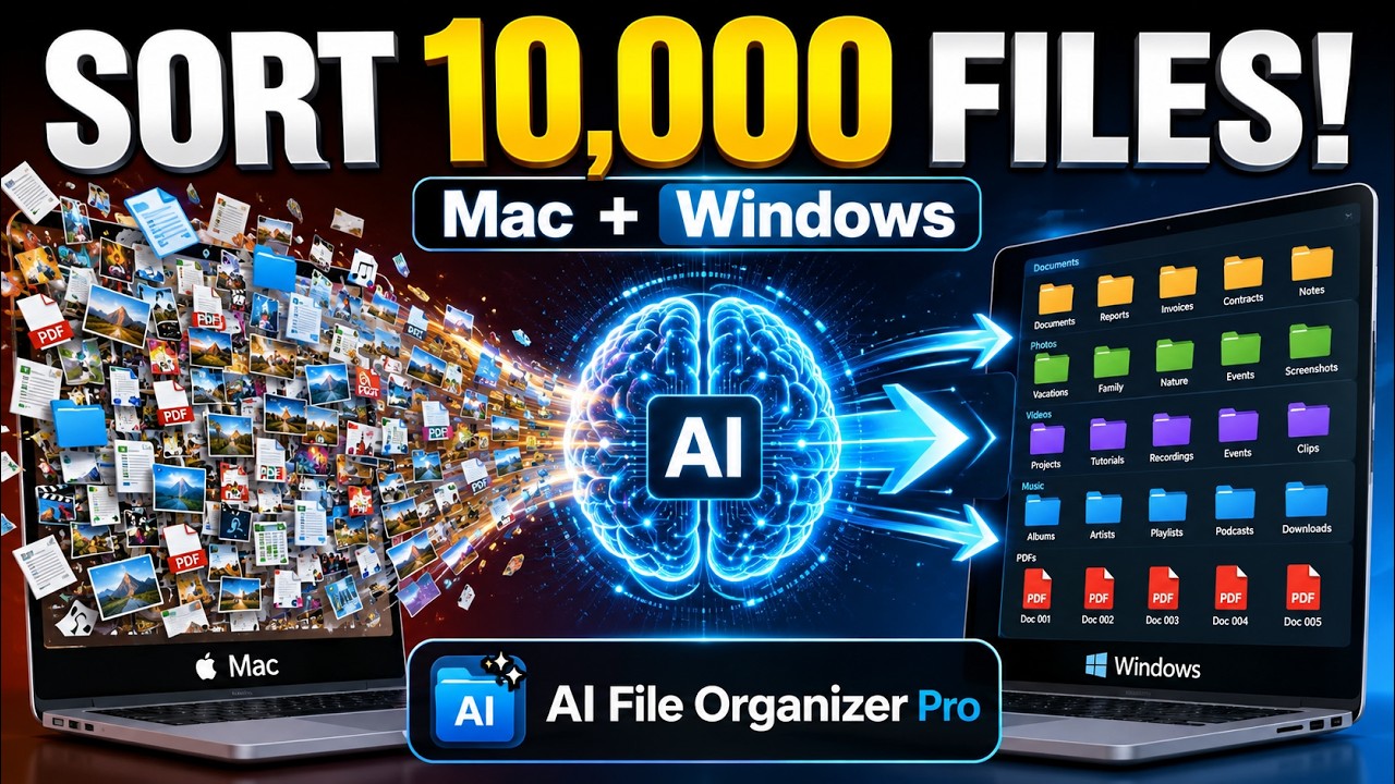 AI File Organizer Pro: Sort 10,000 Files on Mac & Windows