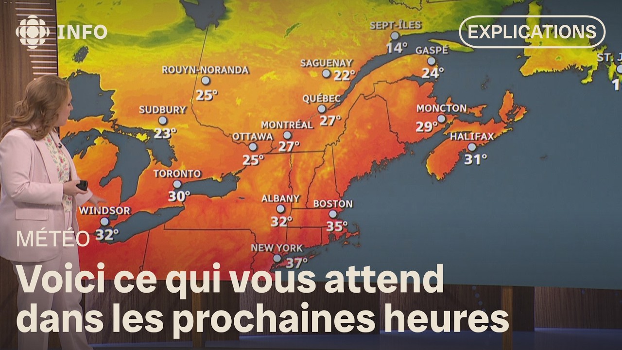 Vague de chaleur au Qu&eacute;bec et en Ontario : vos pr&eacute;visions m&eacute;t&eacute;o