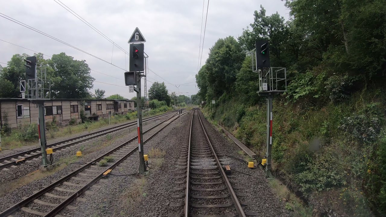 Führerstandsmitfahrt von Kassel nach Soest auf BR 185 in  4K