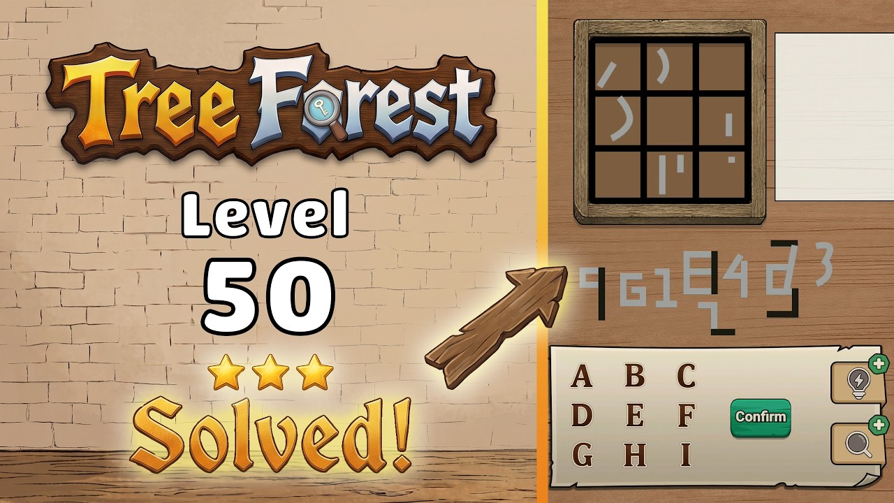 Tree Forest: Detective Words - Level 50 Walkthrough 🧩 | Full Solution & Gameplay! 🌲✨