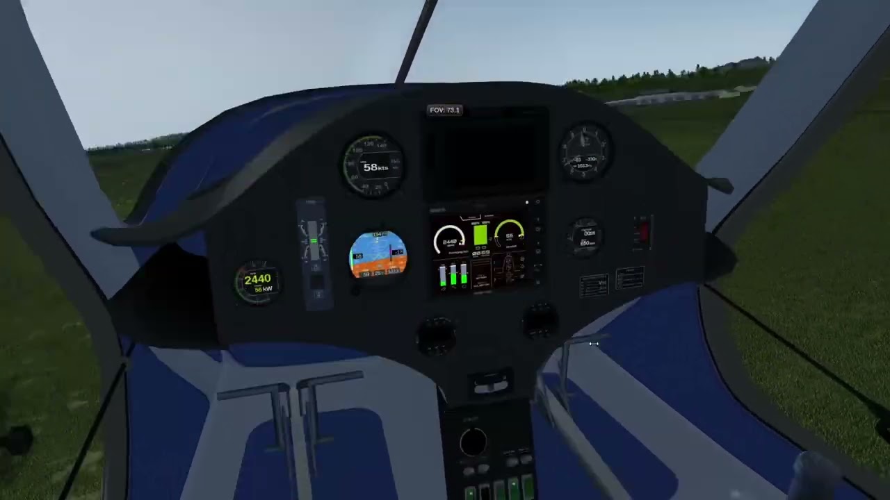 Pipistrel Alpha Electro | V&auml;ster&aring;s (ESOW) Virtual Flight | FlightGear