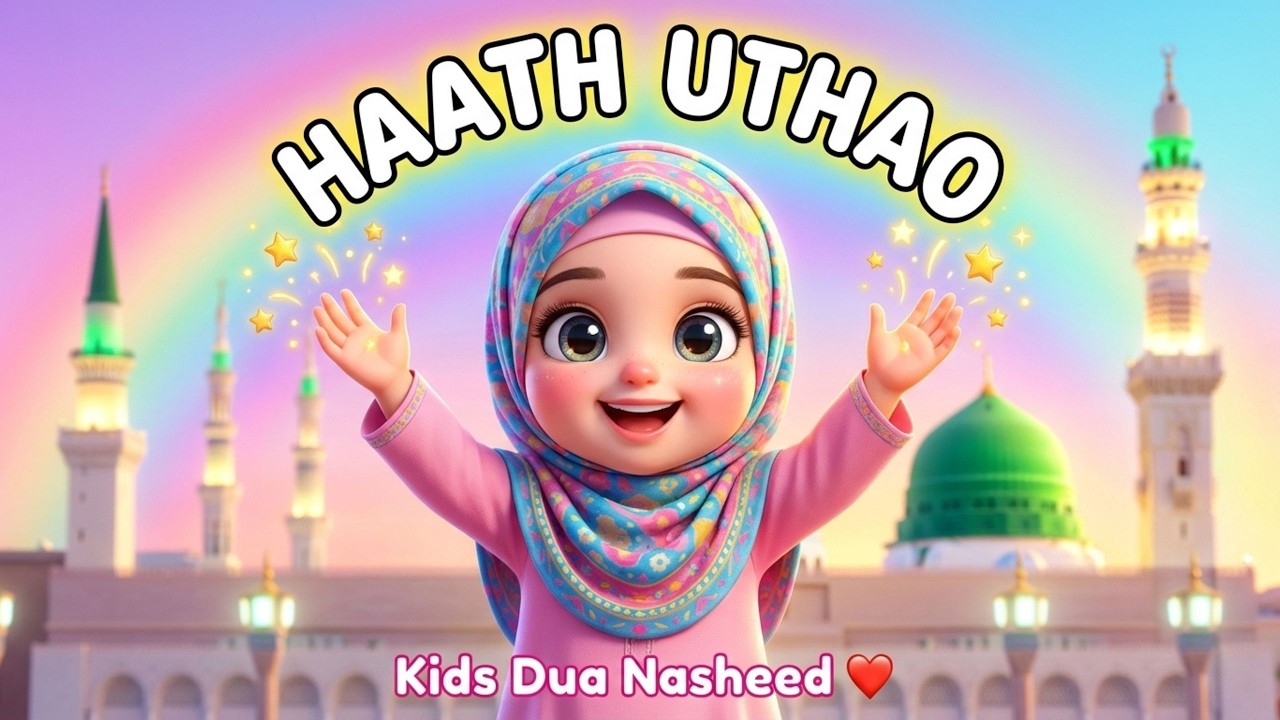 Haath Uthao | Cute Kids Islamic Nasheed | Raise Your Hands in Dua | Toddlers Prayer Song ❤️