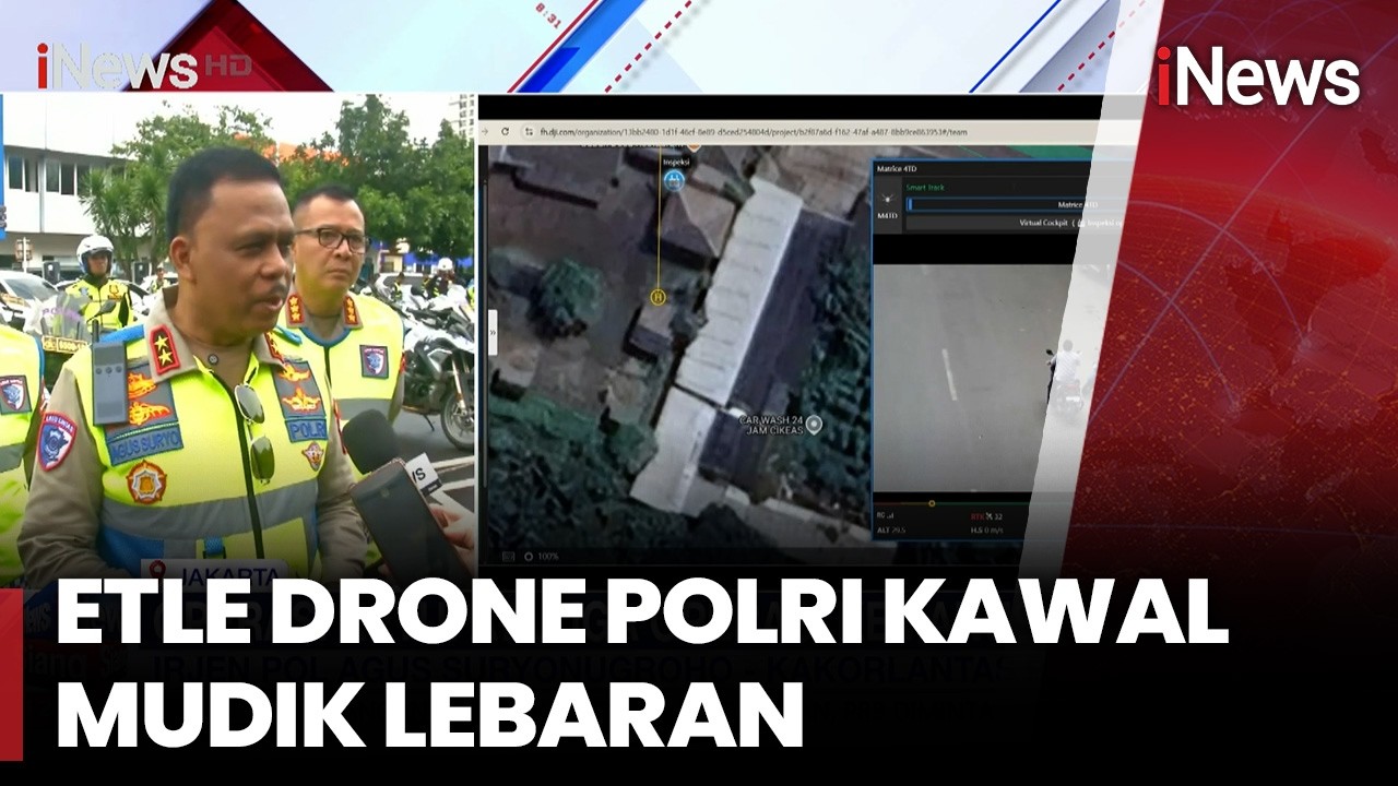 ETLE Drone Bantu Saat Operasi Ketupat 2026 | iNews Siang (4/3)